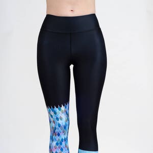 LEGGING - Mermaid- Wide band legging YOGA, SUP, surf