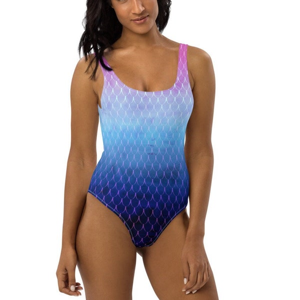 Only Little Once Designs Mermaid Tail Two Piece Swimsuit