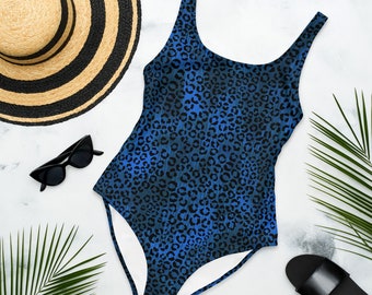 Blue Leo One-Piece Swimsuit