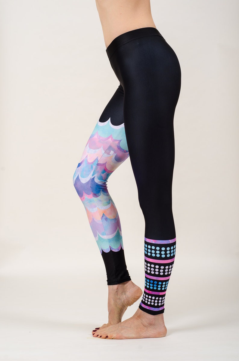 Mia Wave Pastel Legging Surf/Yoga by Nalu Tribe | Etsy