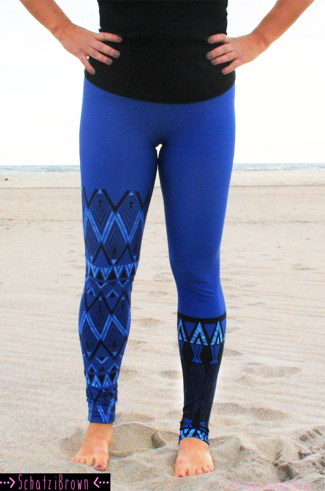 LEGGING FIJI Blue' Style Legging for SURF Yoga | Etsy