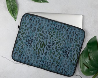 Jade Jaguar Laptop Sleeve