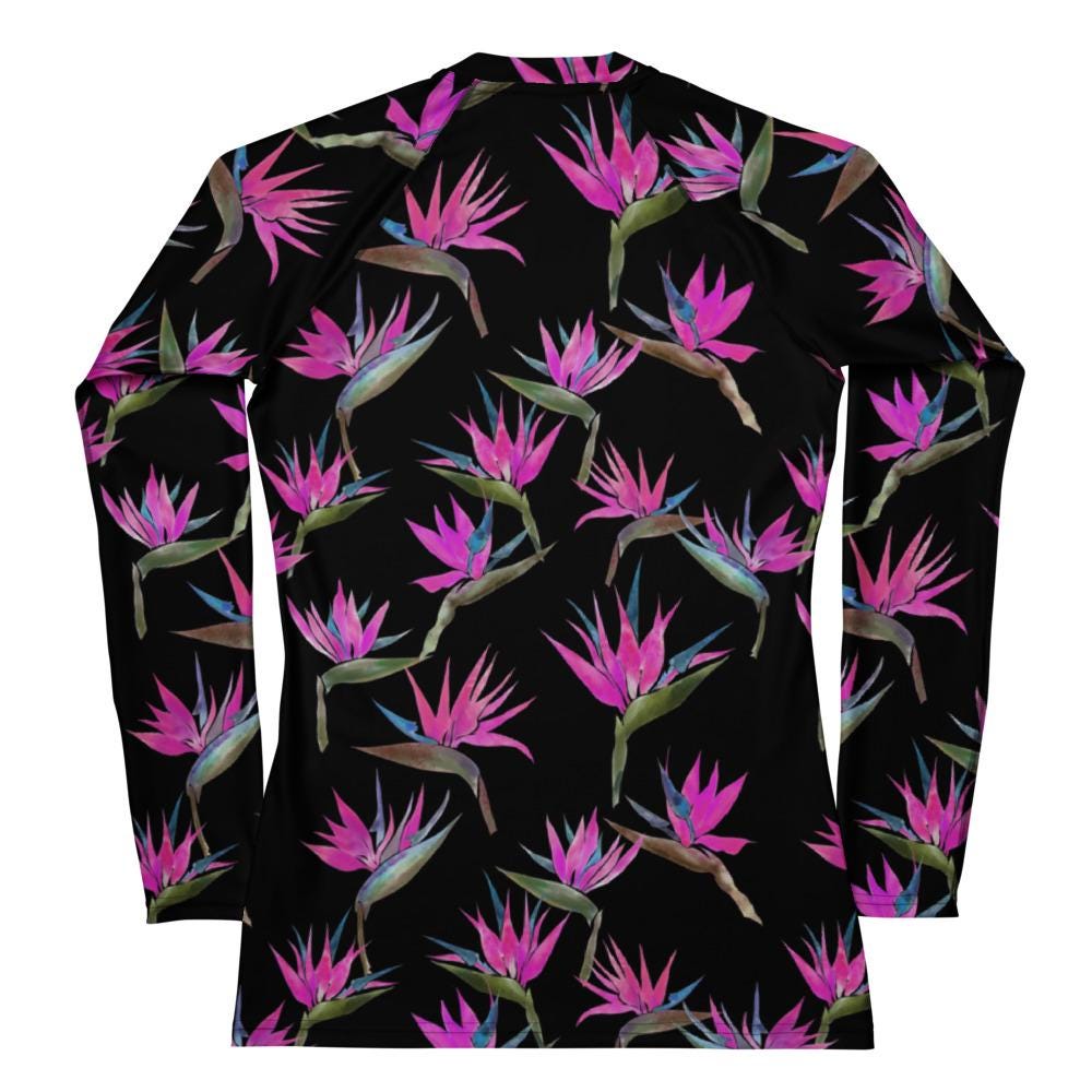 Painted Bird Hot Pink Women's Rash Guard - Etsy