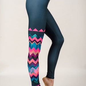 Lido West Chevron Legging for Surf/Yoga by Nalu Tribe image 2