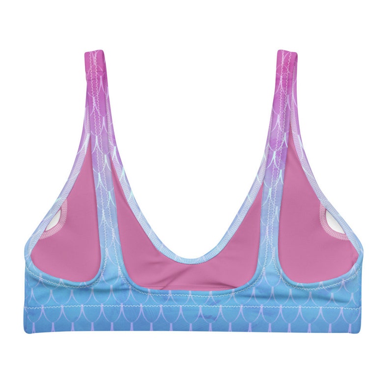 Mermaid Ombre Recycled padded bikini top image 2