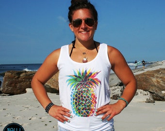 CMYK PINEAPPLE style Tank Top