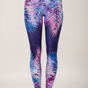 Waikiki Tropic Blue Legging for Surf/Yoga by Nalu Tribe