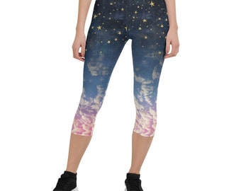 NIGHTFALL Capri Leggings for Yoga and Surf - Regular waist