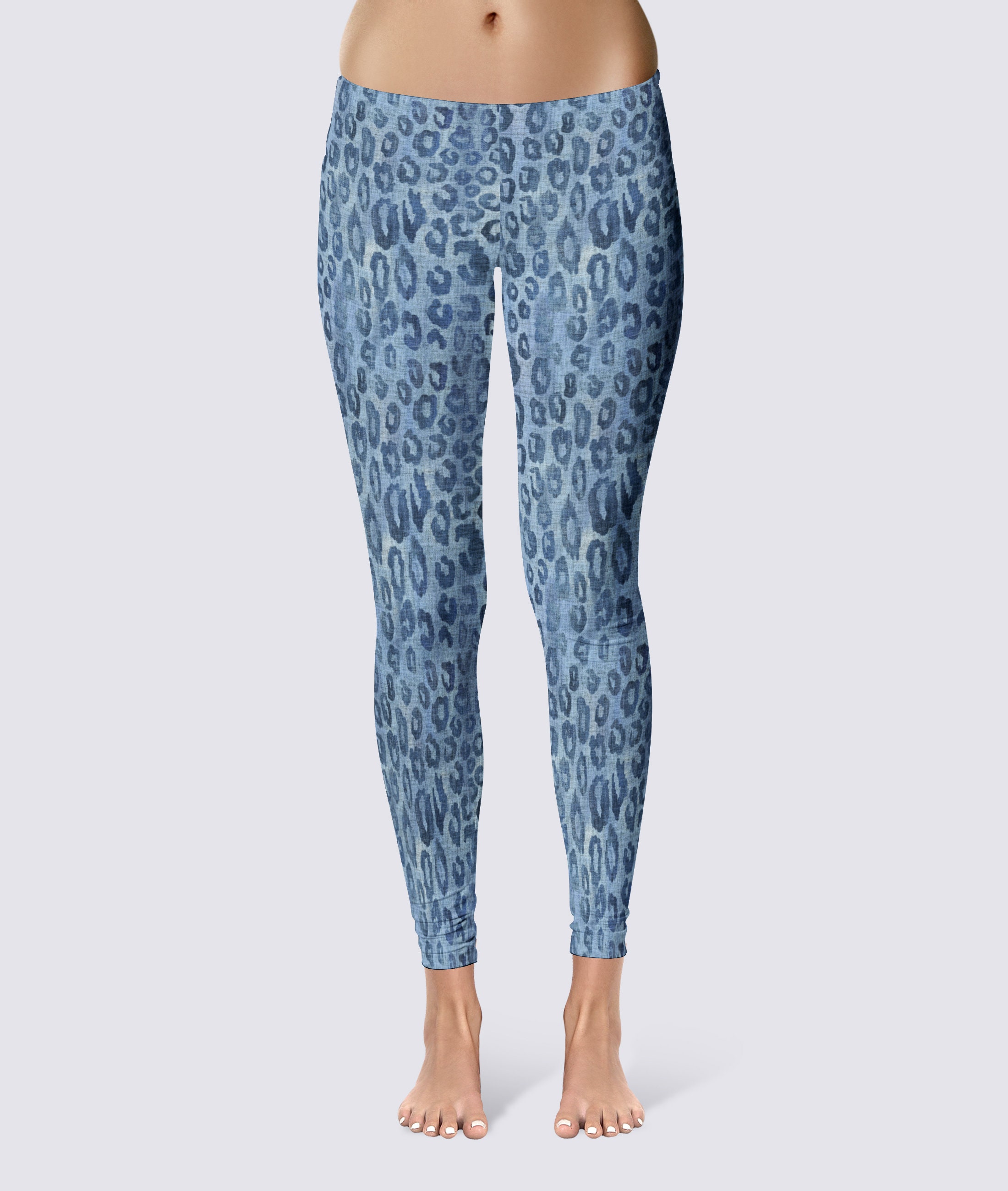 Plus Size Butter Leggings Women's Leopard Print Athleisure