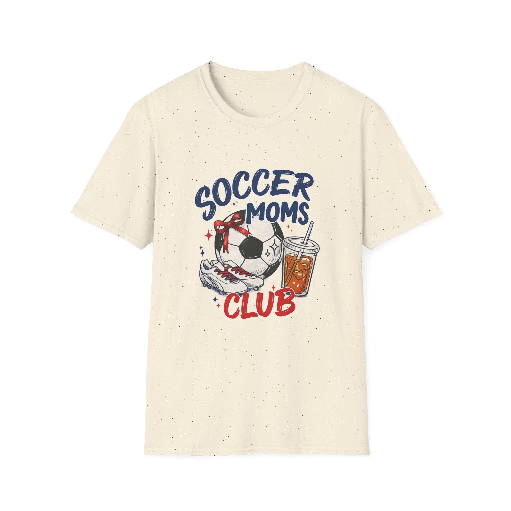 Soccer Moms Club TShirt Comfort Soccer Moms Club Shirt Gameday Doodle Soccer Tee Trendy Women's Soccer T-shirt Sports Mom Shirt Game Day Tee