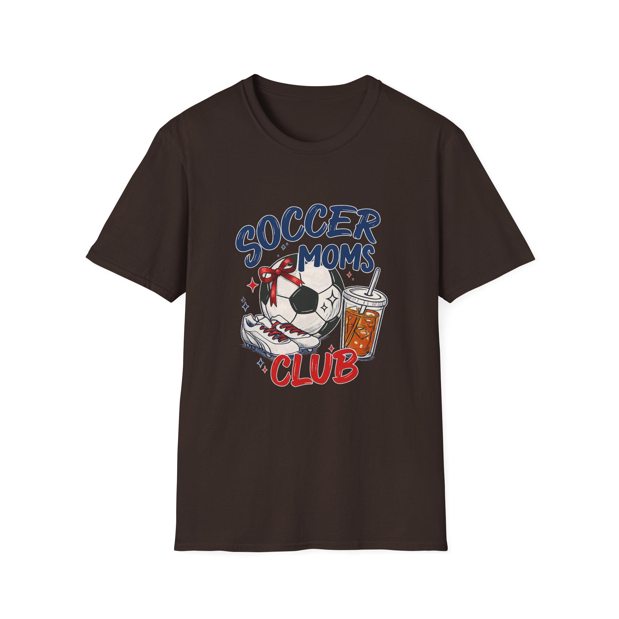 Soccer Moms Club TShirt Comfort Soccer Moms Club Shirt Gameday Doodle Soccer Tee Trendy Women's Soccer T-shirt Sports Mom Shirt Game Day Tee