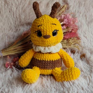 Bee Crochet Pattern PDF, Amigurumi Bee Plush Pattern, Cute Bumble Bee Toy, Easy Crochet Animal, Stuffed Bee Tutorial, Instant Download image 5