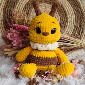 Bee Crochet Pattern PDF, Amigurumi Bee Plush Pattern, Cute Bumble Bee Toy, Easy Crochet Animal, Stuffed Bee Tutorial, Instant Download image 7