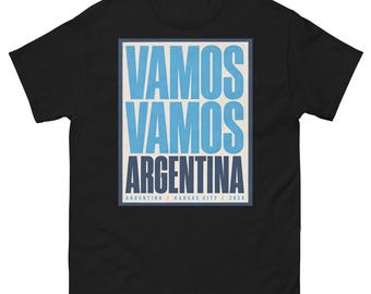 Vamos Vamos Argentina — Argentina Soccer Tee | Kansas City 2026