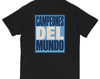 Campeones Del Mundo — Argentina Soccer Tee | Dallas 2026