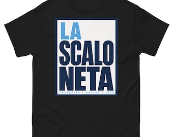 La Scaloneta — Argentina Soccer Tee | Dallas 2026