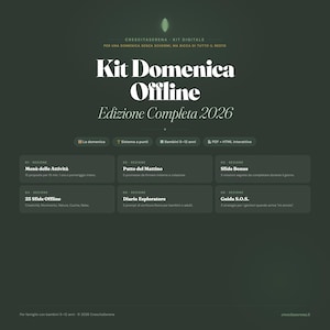Kit de actividades dominicales sin pantallas: actividades familiares sin pantallas | PDF + HTML interactivo | Para niños de 5 a 12 años