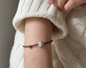 Minimalist Faux Rattan Cuff: Vintage Chinoiserie Thin Open Bracelet