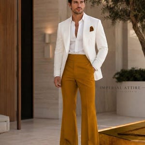 mens white silk dress pants Ice Silk Dress Pants Men's Summer 2024 New Wide Leg Straight Leg Loose Casual Pants Summer Drop Suit Pants