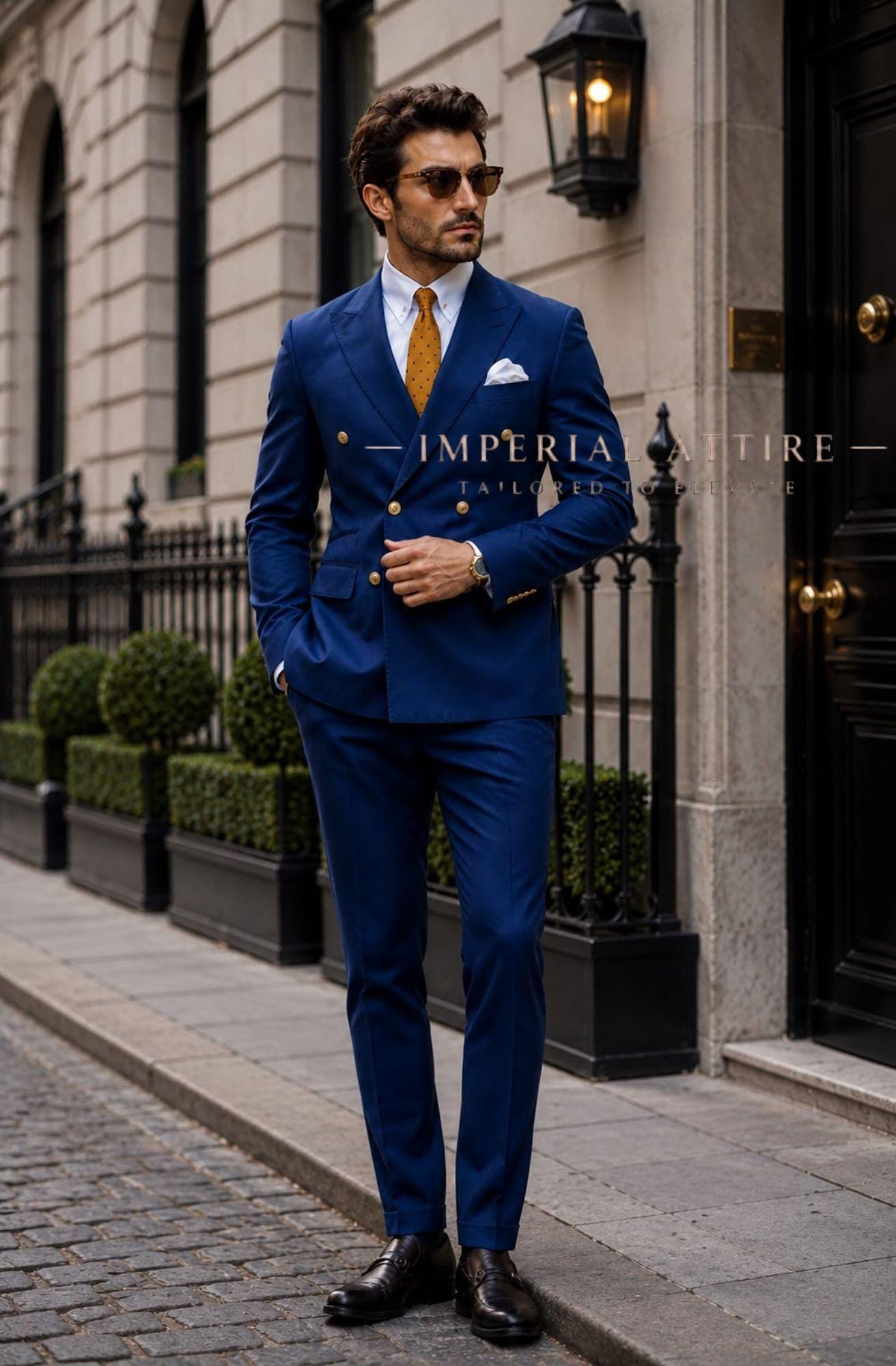 gold blue dress husband Mens and Suit Style_Long Sleeve Dresses & Gowns