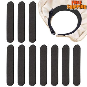 May include: A collection of black foam strips, possibly for a stroller or baby carriage, alongside a beige sun visor with a black adjustable band. The words "FREE SHIPPING" are visible on the visor.