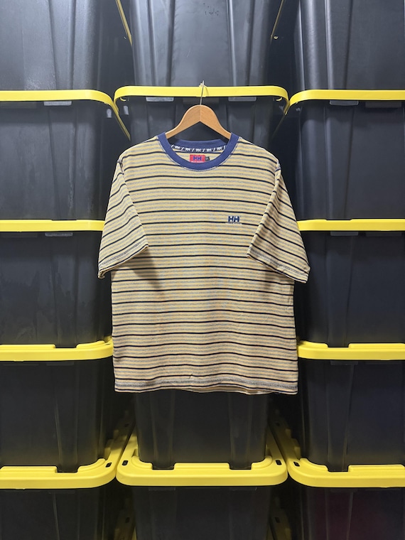 Helly Hansen, Vintage / Helly Hansen / Striped / Embroidered / Graphic / Logo / Streetwear / T-Shirt (S)