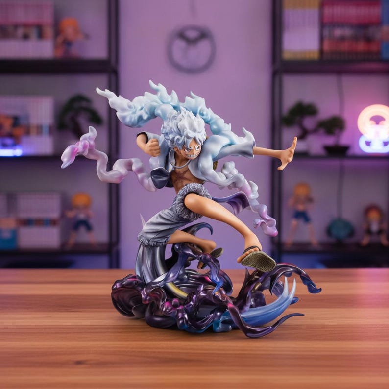 Figure Proble Gear 5 Luffy Figure, Sun God Nika Statue, One Piece Figure, Anime ...