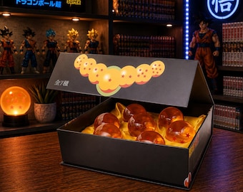 Dragon Ball Set 7 Dragon Balls 3.5cm, Shenron Summoning Balls, Anime Resin Collectible, Dragon Ball Gift