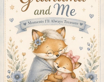 Livre de souvenirs Ma grand-mère et moi | Cadeau souvenir petite-fille (téléchargement numérique)