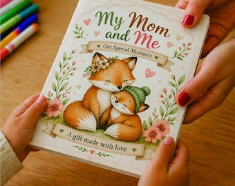 Livre de souvenirs Ma mère et moi | Journal souvenir DIY pour enfants (téléchargement instantané)