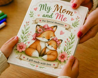 Livre de souvenirs Ma mère et moi | Journal souvenir DIY pour enfants (téléchargement instantané)