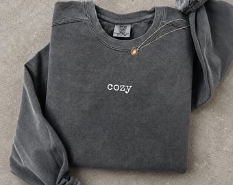 Cozy Shirt, Comfort Colors®, Cute Loungewear Tee, Hygge Lifestyle Gift for Her, Relaxed Fit Top, Book Lover Gift