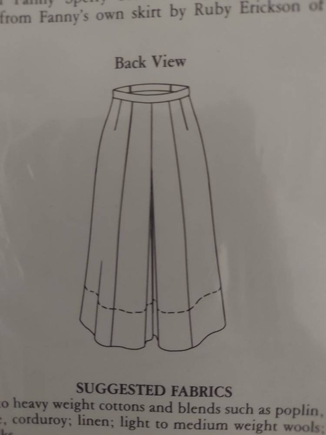 Folkwear Sewing Pattern Riding Skirt 231 Women Size 8 10 12 14 Etsy