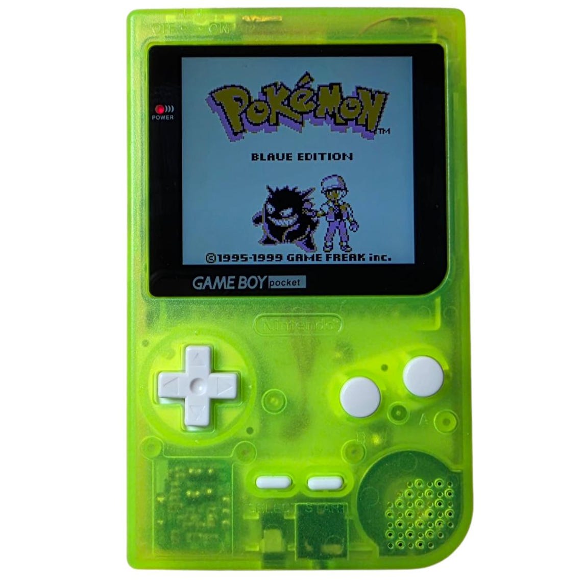 Gameboy Pocket – Nintendo Gameboy Pocket Konsole | NEU | Yoshis Island | IPS Q5 Display | 22% größerer Display als das Original | OSD Menü, foto 1 di 5