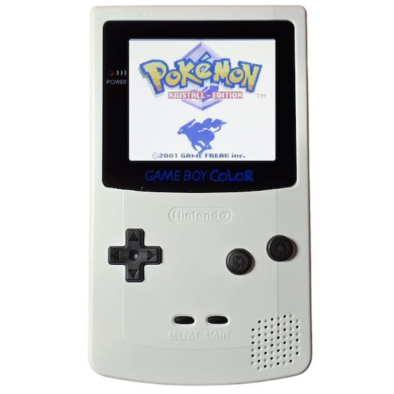 Gameboy Color – Nintendo Gameboy Color | Weiß Schwarz | IPS Q5 Xl LCD Display | 25% größerer Display | Backlight | Touchsensoren | OSD Menü