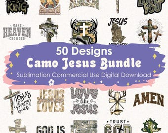 Camo Christian PNG Bundle, Jesus Christ Png, Jesus Loves Me, Bible Verse, Camo Jesus png, Retro Jesus Png, Praise the Lord, Faith Hope Love