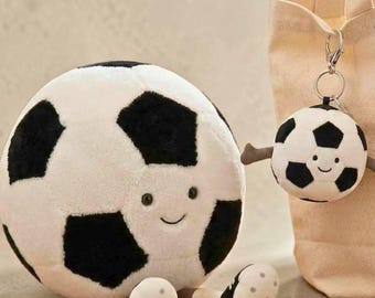 Peluche de balón de fútbol Jellycat Amuseables – Juguete de peluche suave, balón deportivo coleccionable