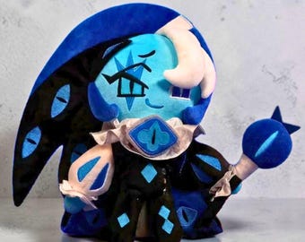 Shadow Milk Cookie Plush Toy, 24cm Handmade Kawaii Stuffed Doll, Cute Gamer Gift, Collectible Plushie