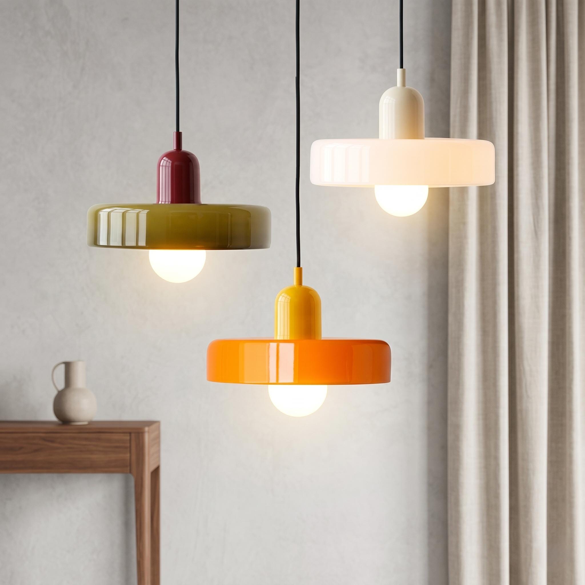 70s hanging lamp orange - Etsy 日本