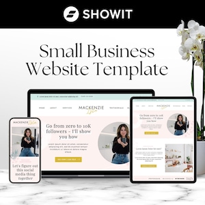 Showit Website Template: Mackenzie Isla Design for Coaches