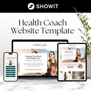 Camila Rae Showit Website Template: Health & Lifestyle Coaches