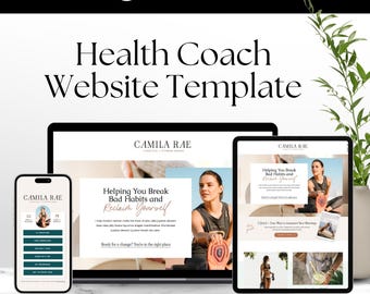 Showit Website Template, Boho Minimalist Design for Health Coaches, Virtual Assistants and Small Business Owners, Neutral Aesthetic