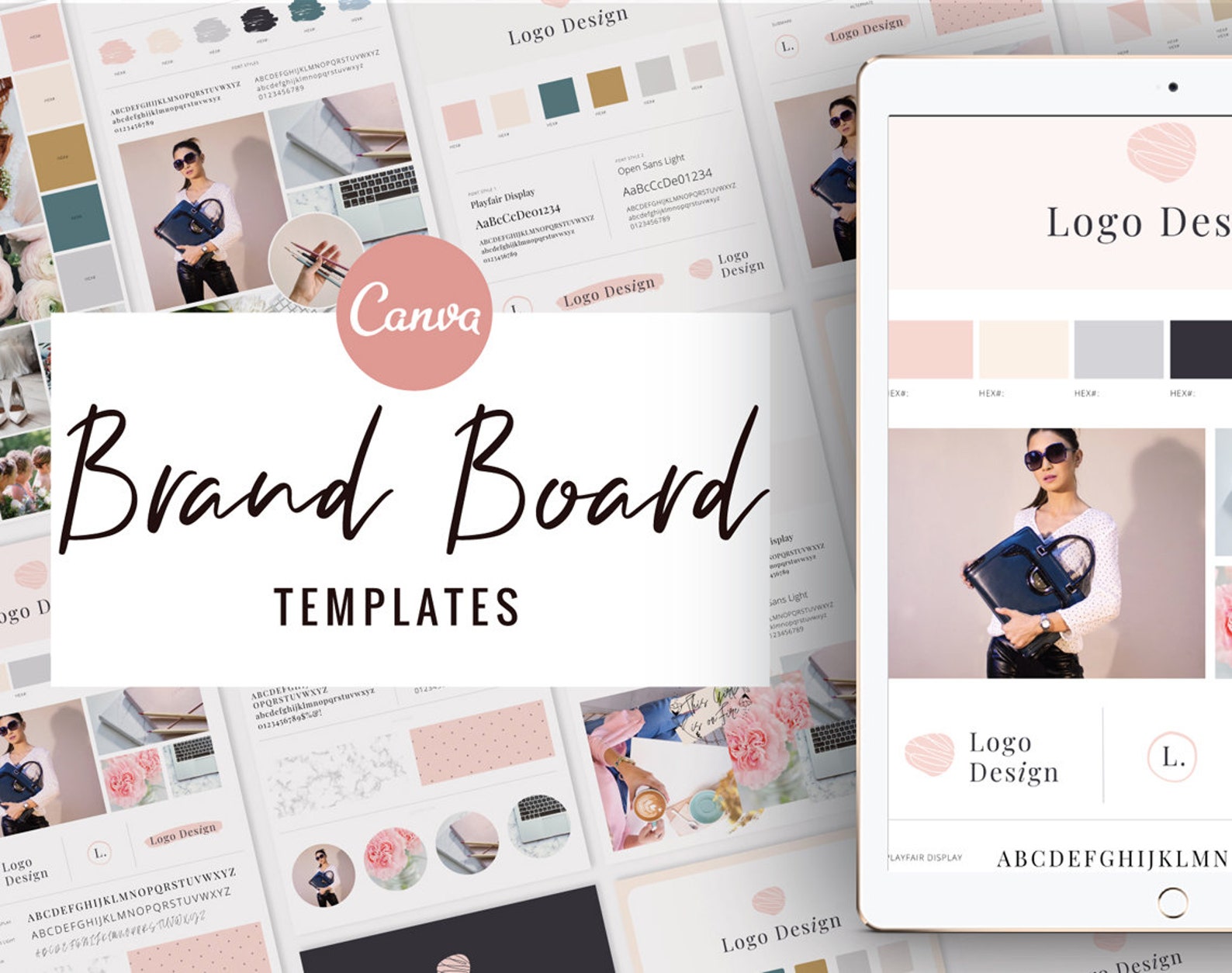 Canva Brand Board Template Bundle, Branding Board Kit, Brand Board DIY ...