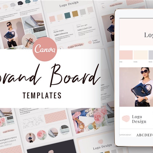 Canva Brand Board Template Bundle Branding Board Kit Brand | Etsy