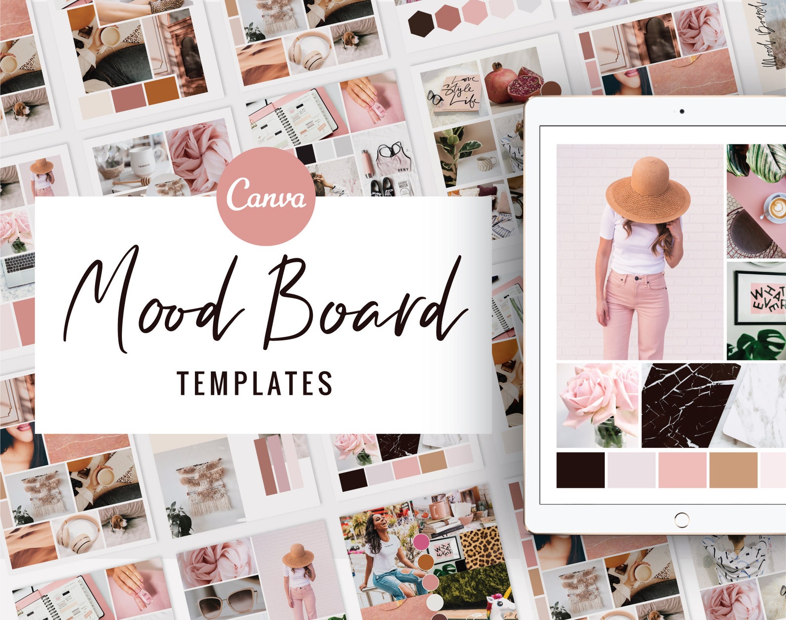 Canva Mood Board Templates Inspiration Board Editable - Etsy