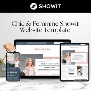Brianna Rose Showit Website Template: Social Media & Virtual Assistant