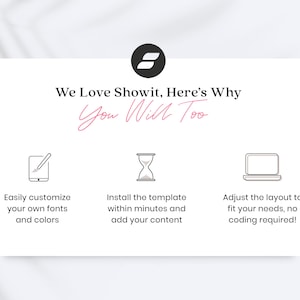 Showit Website Template for Coaches, Showit Website Template for Virtual Assistant, Showit Website Design, Showit Template image 4