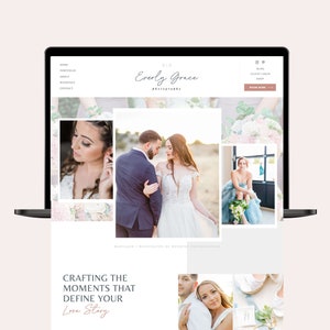 Showit Website Template for Photographers, Showit Website Template for Wedding Photographer,  Photography Website Template