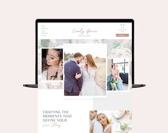 Showit Website Template for Photographers, Showit Website Template for Wedding Photographer,  Photography Website Template