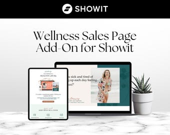 Showit Sales Page Template for Online Courses, High Converting Funnel Design, Digital Product Launch and Coaching Sales Page